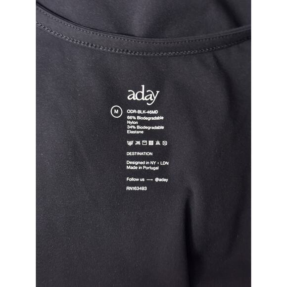 ADAY Destination Dress Medium Womens Black Wrap Convertible Midi - Picture 8 of 8